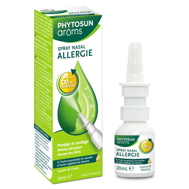 Spray nasal traitement rhinite allergique formule 100% d'origine naturelle  sans vasoconstricteur ni corticoïdes locaux